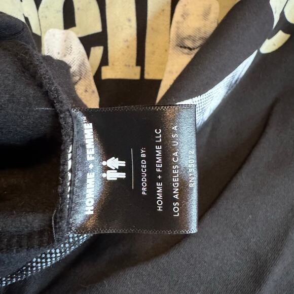 •NWT• Homme + Femme LA Black Twisted Fingers Cream • Men’s Large - Picture 6 of 10